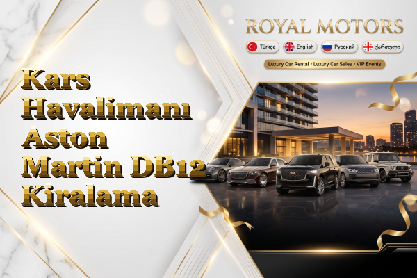 Kars Havalimanı Aston Martin DB12 Kiralama