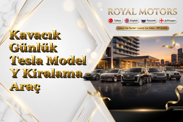 Kavacık Günlük Tesla Model Y Kiralama - Araç
