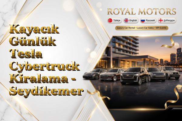 Kayacık Günlük Tesla Cybertruck Kiralama - Seydikemer