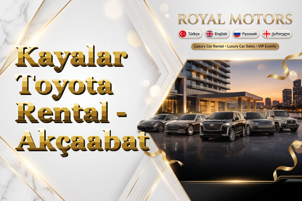 Kayalar Toyota Rental - Akçaabat