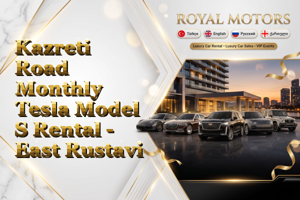 Kazreti Road Monthly Tesla Model S Rental - East Rustavi
