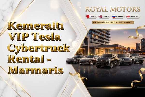 Kemeraltı VIP Tesla Cybertruck Rental - Marmaris