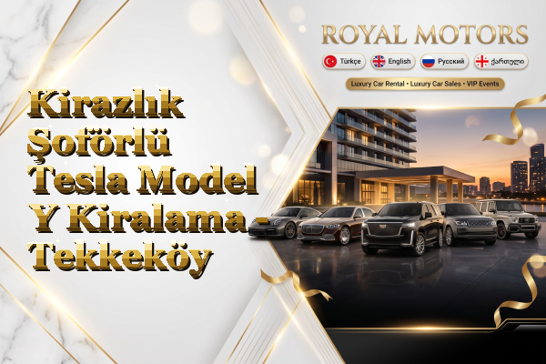 Kirazlık Şoförlü Tesla Model Y Kiralama - Tekkeköy