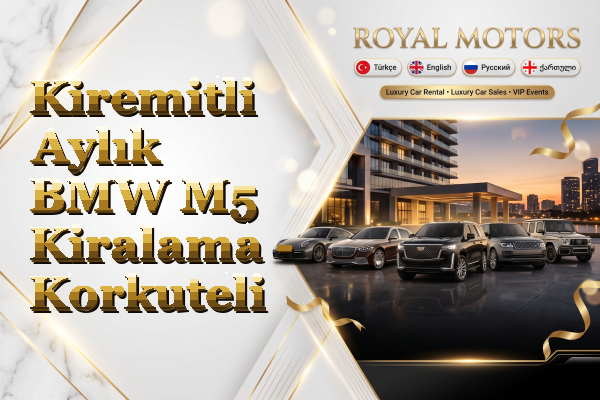 Kiremitli Aylık BMW M5 Kiralama - Korkuteli