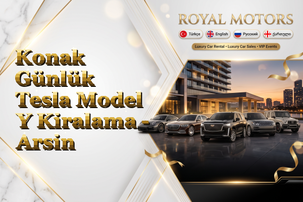 Konak Günlük Tesla Model Y Kiralama - Arsin