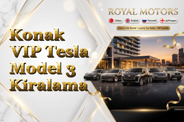 Konak VIP Tesla Model 3 Kiralama