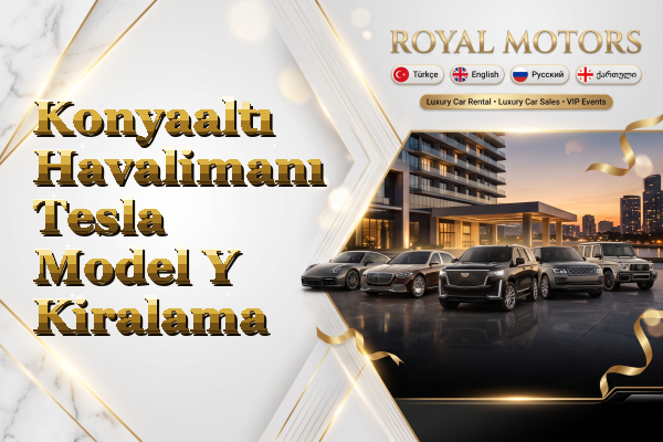 Konyaaltı Havalimanı Tesla Model Y Kiralama