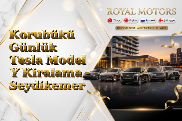 Korubükü Günlük Tesla Model Y Kiralama - Seydikemer