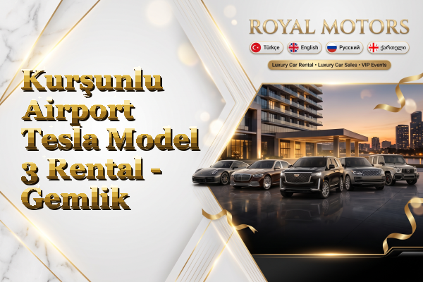 Kurşunlu Airport Tesla Model 3 Rental - Gemlik
