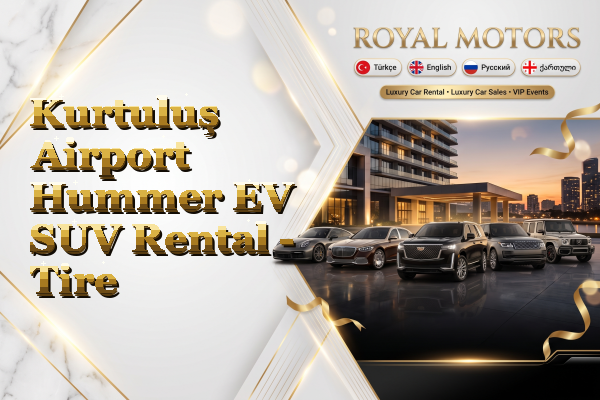 Kurtuluş Airport Hummer EV SUV Rental - Tire