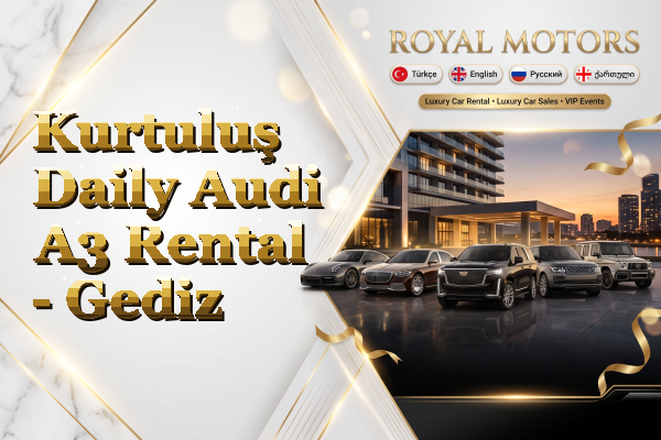 Kurtuluş Daily Audi A3 Rental - Gediz