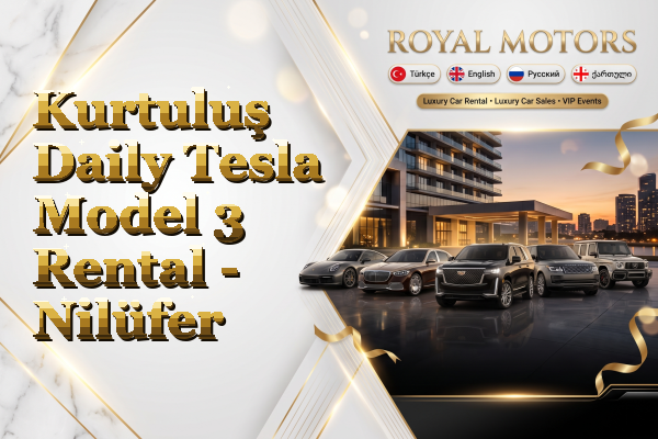 Kurtuluş Daily Tesla Model 3 Rental - Nilüfer