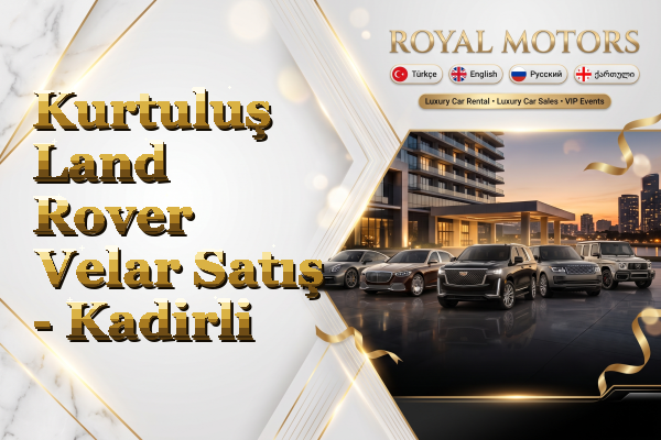 Kurtuluş Land Rover Velar Satış - Kadirli