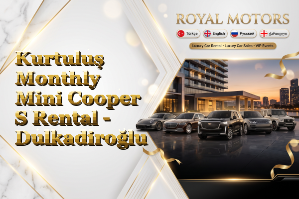 Kurtuluş Monthly Mini Cooper S Rental - Dulkadiroğlu