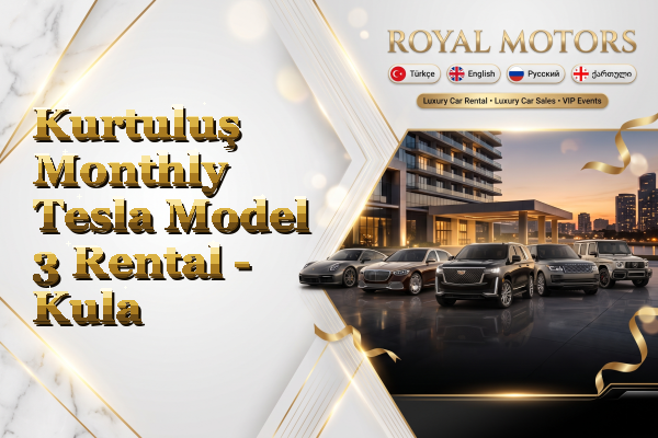 Kurtuluş Monthly Tesla Model 3 Rental - Kula