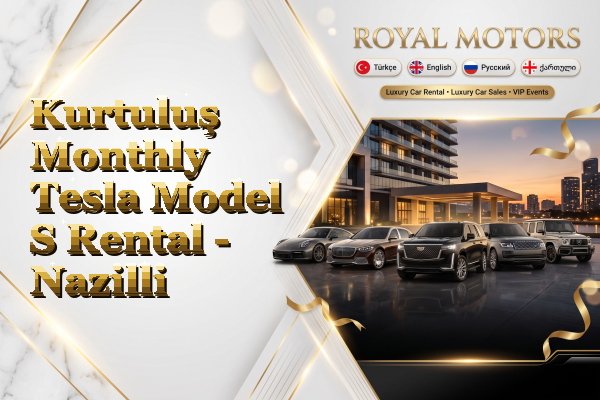 Kurtuluş Monthly Tesla Model S Rental - Nazilli