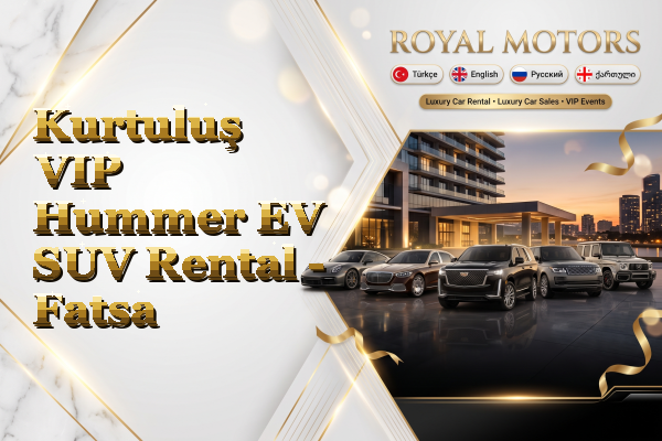 Kurtuluş VIP Hummer EV SUV Rental - Fatsa