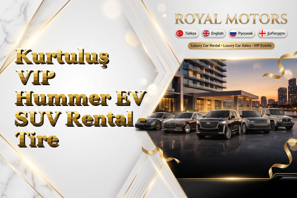 Kurtuluş VIP Hummer EV SUV Rental - Tire