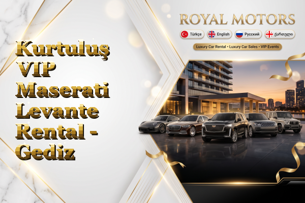 Kurtuluş VIP Maserati Levante Rental - Gediz
