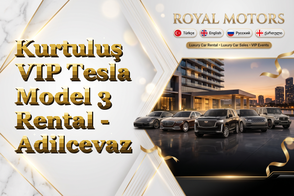 Kurtuluş VIP Tesla Model 3 Rental - Adilcevaz