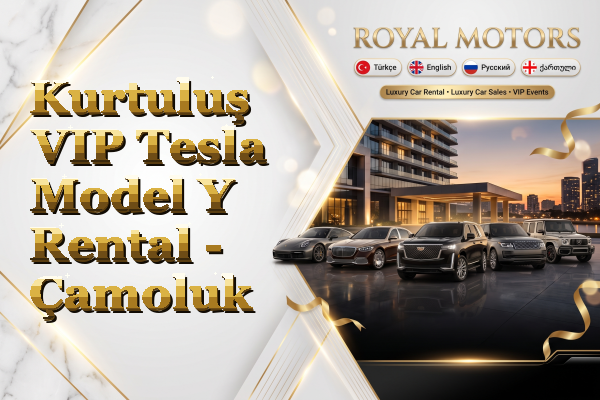 Kurtuluş VIP Tesla Model Y Rental - Çamoluk