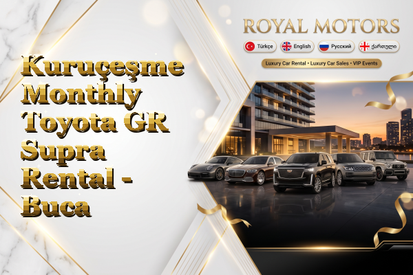 Kuruçeşme Monthly Toyota GR Supra Rental - Buca