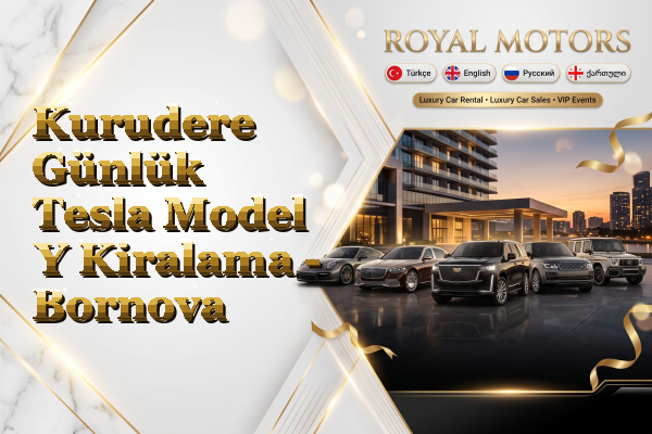Kurudere Günlük Tesla Model Y Kiralama - Bornova