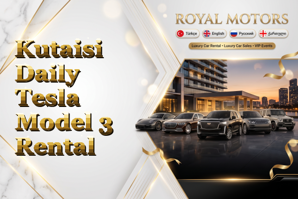 Kutaisi Daily Tesla Model 3 Rental