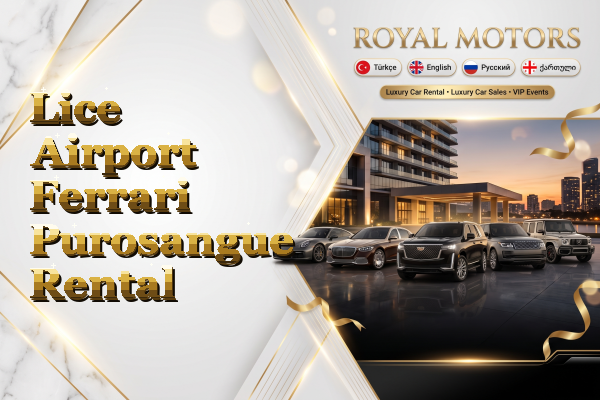 Lice Airport Ferrari Purosangue Rental