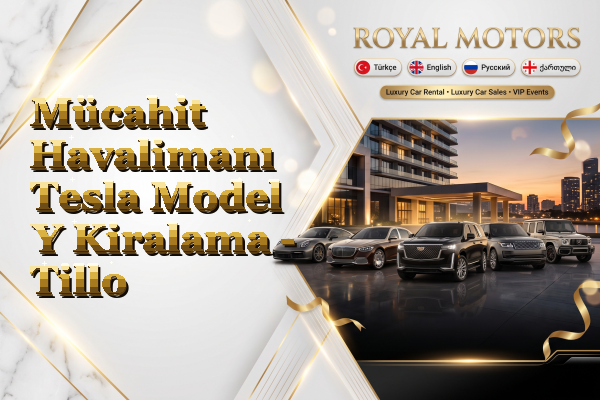 Mücahit Havalimanı Tesla Model Y Kiralama - Tillo