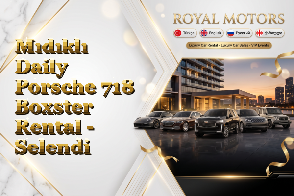 Mıdıklı Daily Porsche 718 Boxster Rental - Selendi