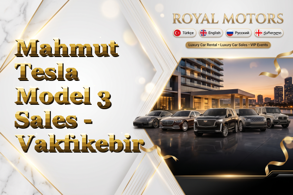 Mahmut Tesla Model 3 Sales - Vakfıkebir