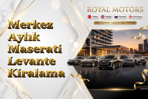 Merkez Aylık Maserati Levante Kiralama