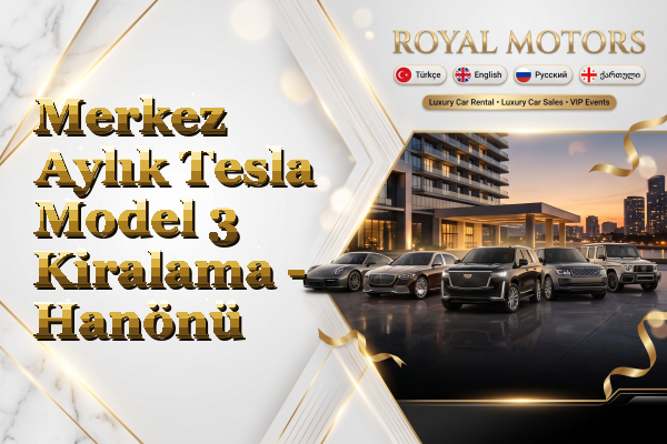 Merkez Aylık Tesla Model 3 Kiralama - Hanönü