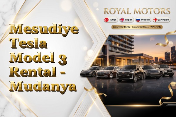 Mesudiye Tesla Model 3 Rental - Mudanya