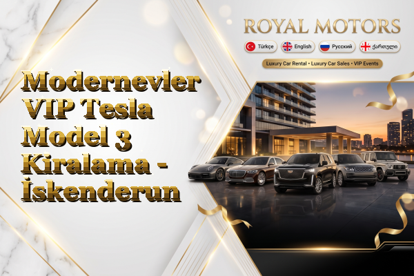 Modernevler VIP Tesla Model 3 Kiralama - İskenderun
