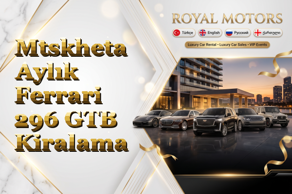 Mtskheta Aylık Ferrari 296 GTB Kiralama