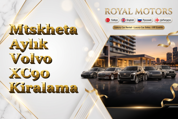 Mtskheta Aylık Volvo XC90 Kiralama