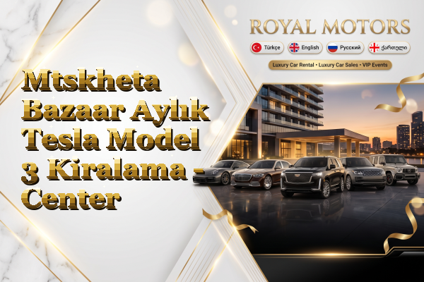 Mtskheta Bazaar Aylık Tesla Model 3 Kiralama - Center