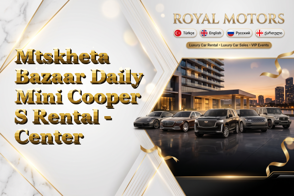 Mtskheta Bazaar Daily Mini Cooper S Rental - Center