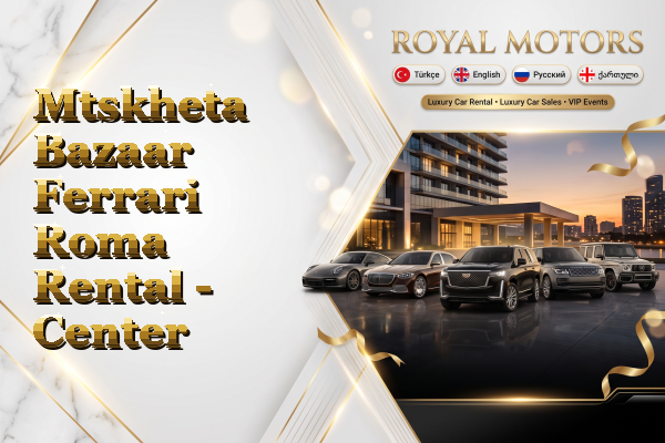 Mtskheta Bazaar Ferrari Roma Rental - Center