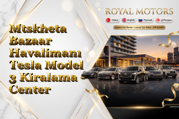 Mtskheta Bazaar Havalimanı Tesla Model 3 Kiralama - Center