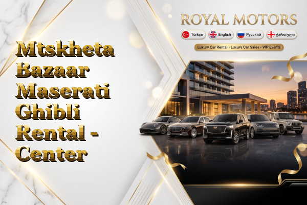 Mtskheta Bazaar Maserati Ghibli Rental - Center
