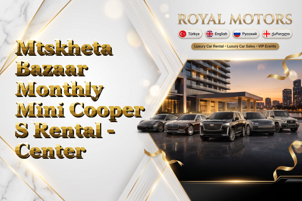 Mtskheta Bazaar Monthly Mini Cooper S Rental - Center