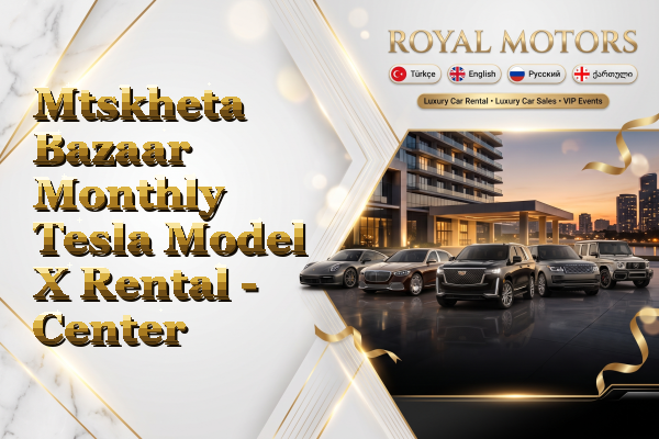 Mtskheta Bazaar Monthly Tesla Model X Rental - Center