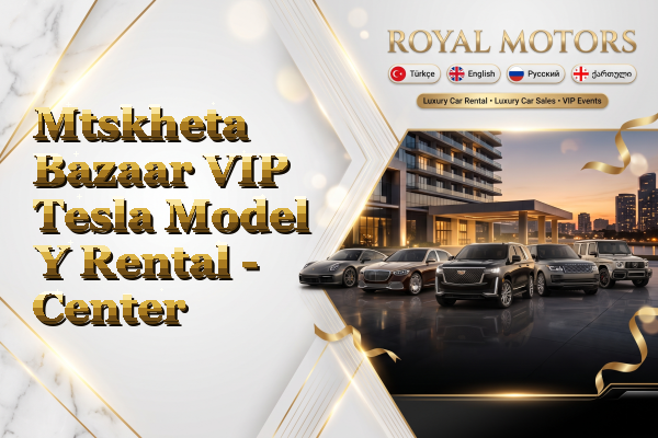 Mtskheta Bazaar VIP Tesla Model Y Rental - Center