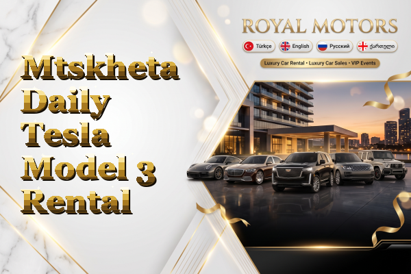Mtskheta Daily Tesla Model 3 Rental
