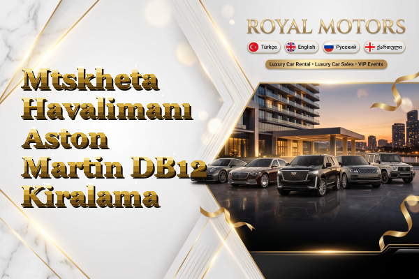 Mtskheta Havalimanı Aston Martin DB12 Kiralama