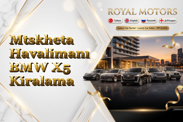 Mtskheta Havalimanı BMW X5 Kiralama