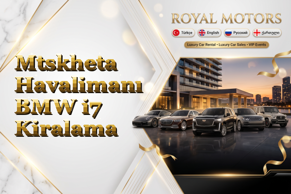 Mtskheta Havalimanı BMW i7 Kiralama
